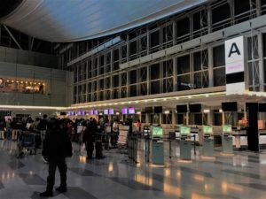 羽田空港国際線ターミナル ピーチアビエーションのカウンター