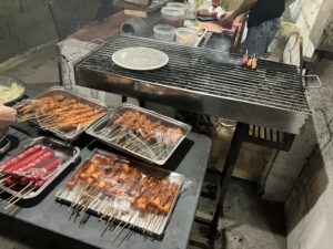 ボラカイ島の串焼き屋