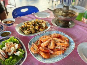 Preecha Seafoodのシーフード料理