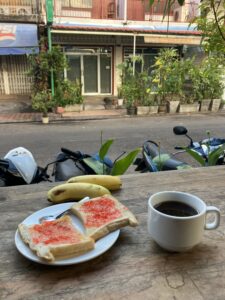 Rainbow Hotel Vientianeの朝飯