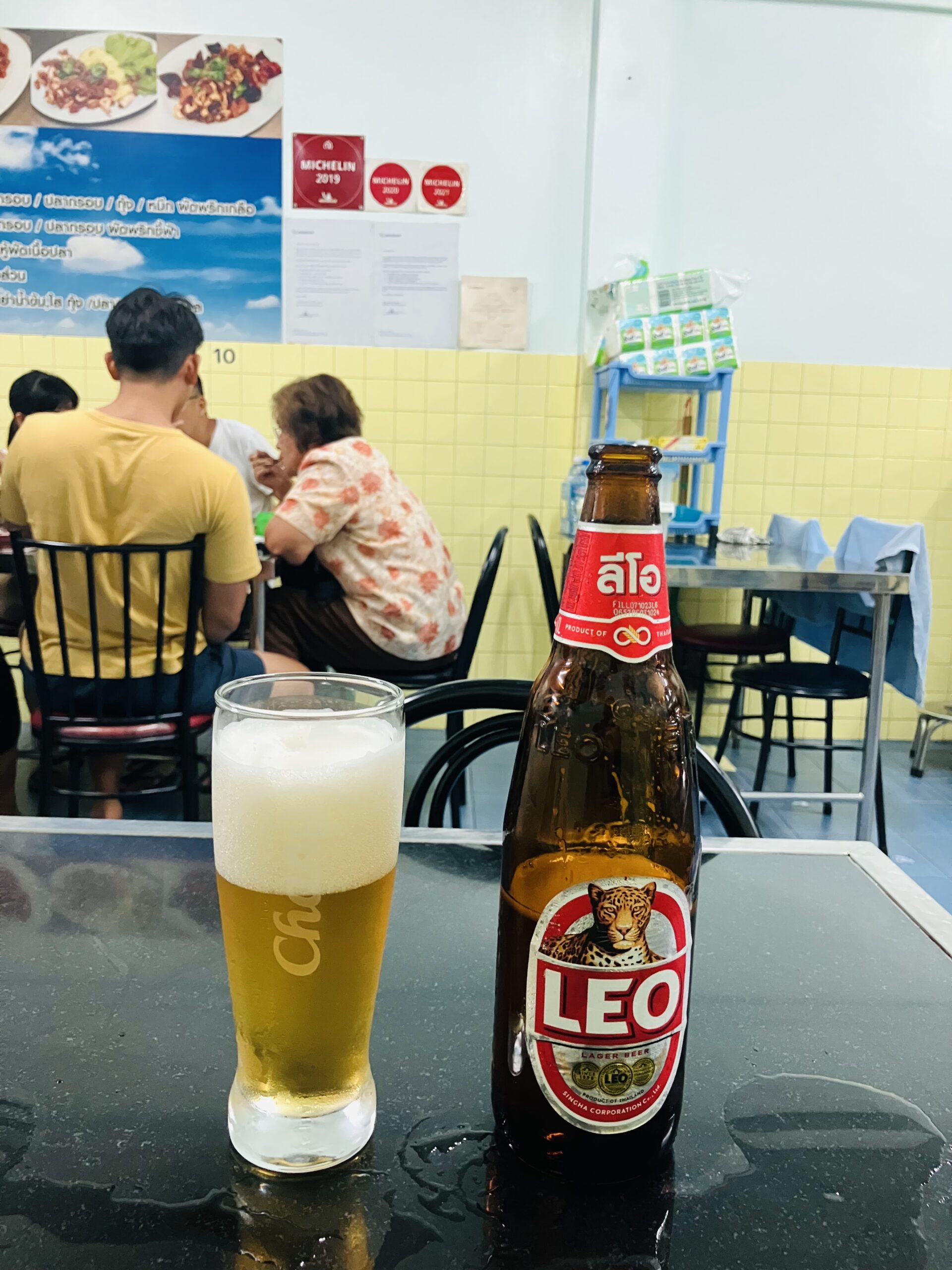 Chuan Chimにてレオビール大瓶90THB