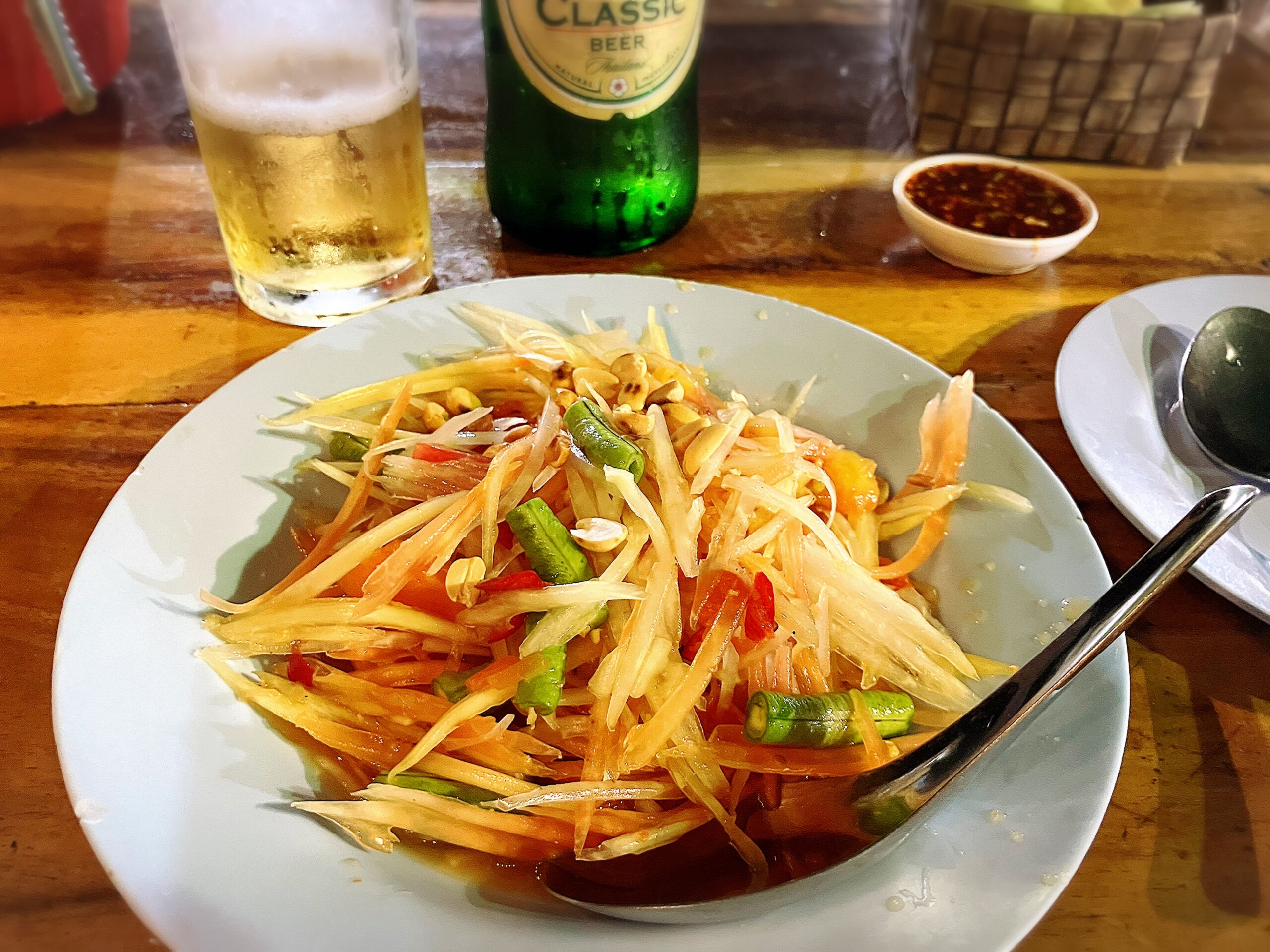 Krabi Night Street Foodにてソムタム40THB