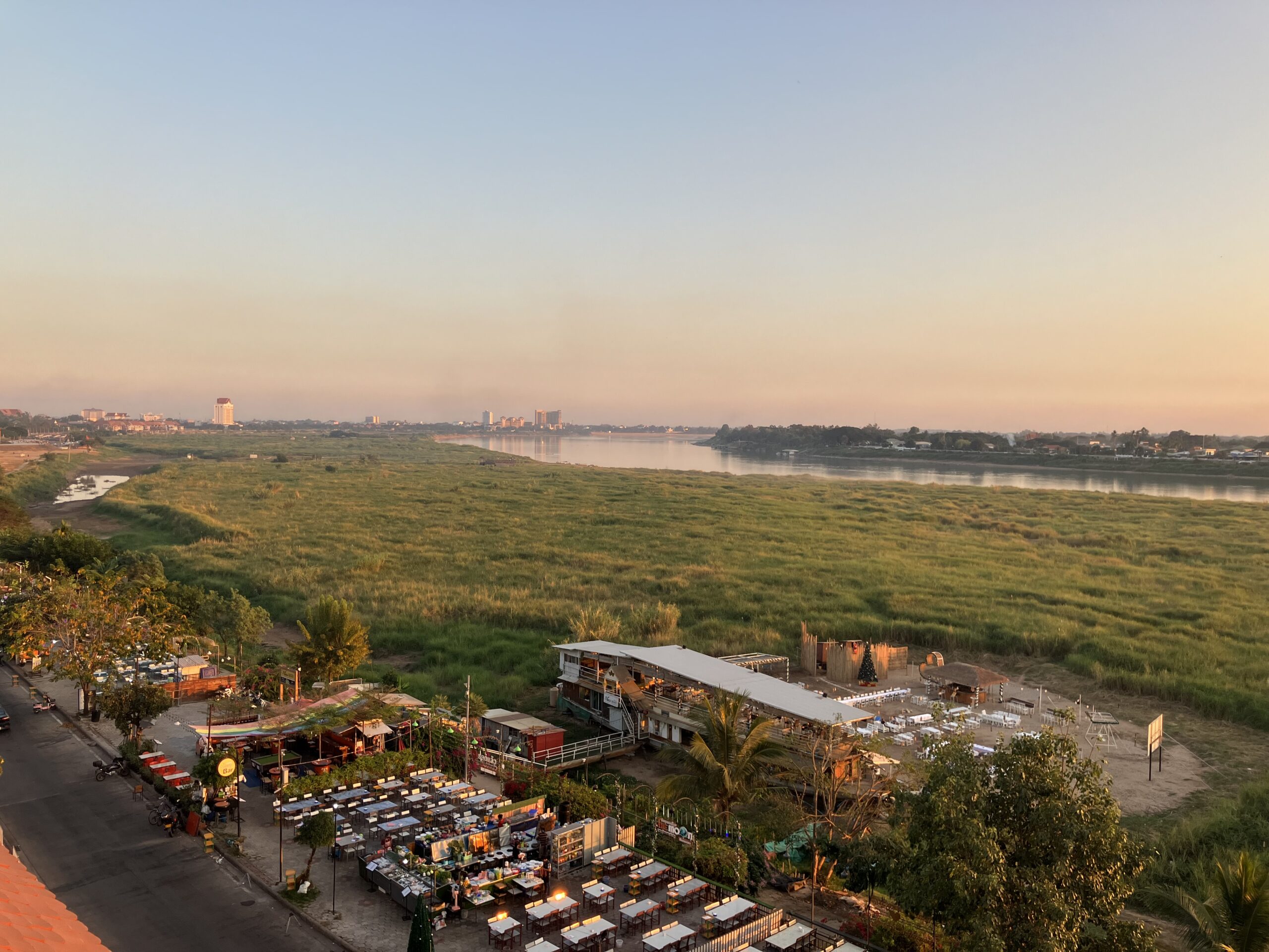 Majestic View Restaurantからのメコン川