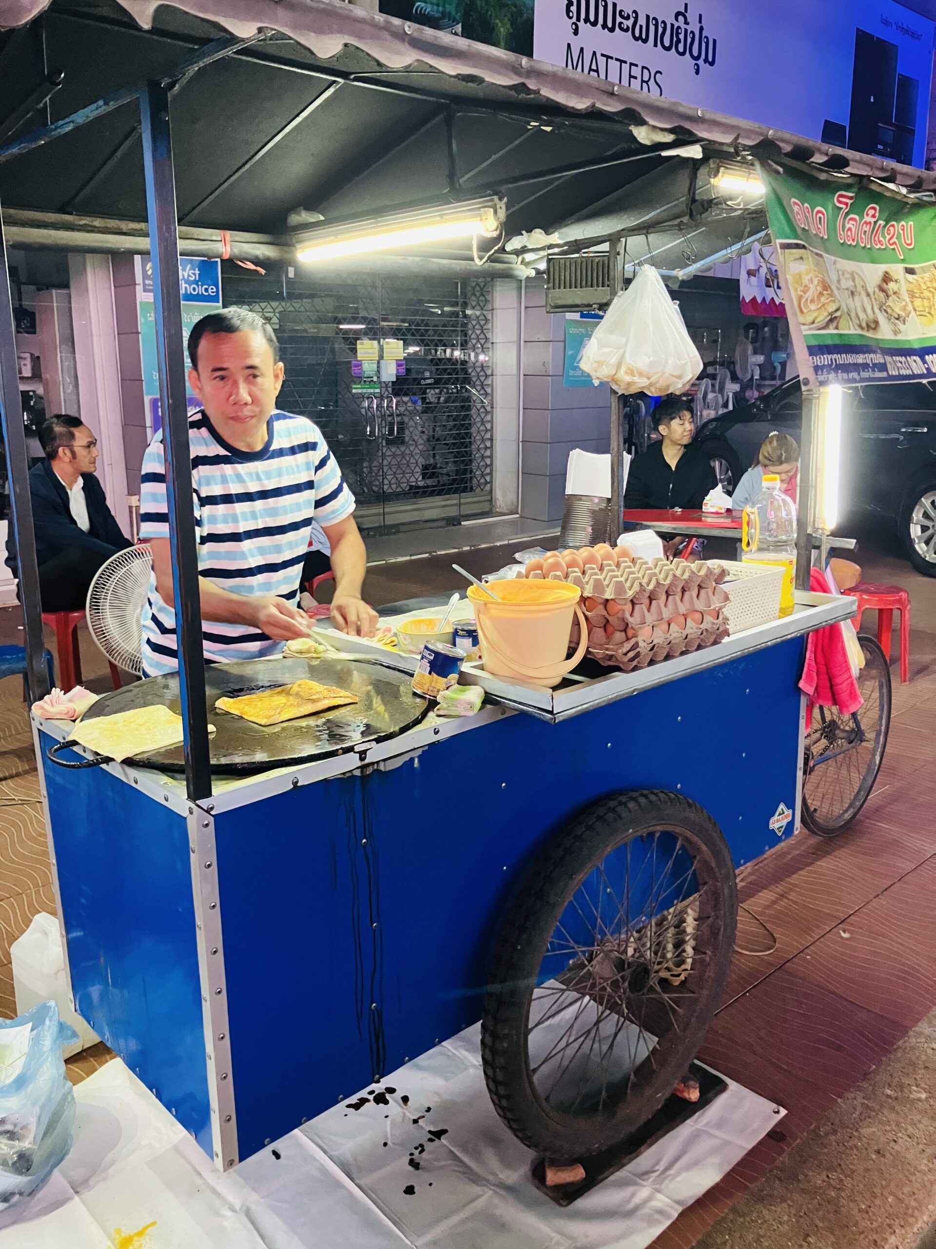 ビエンチャン(Vientiane)のロティ屋台