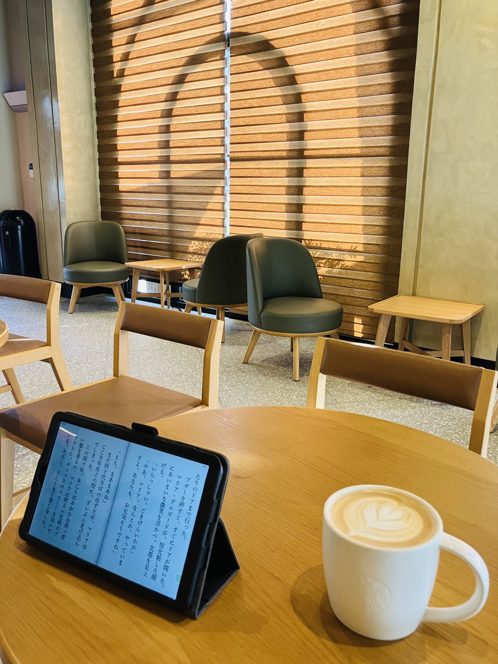 STARBUCKS Mekong Riverside店のカフェラテ55,000LAK