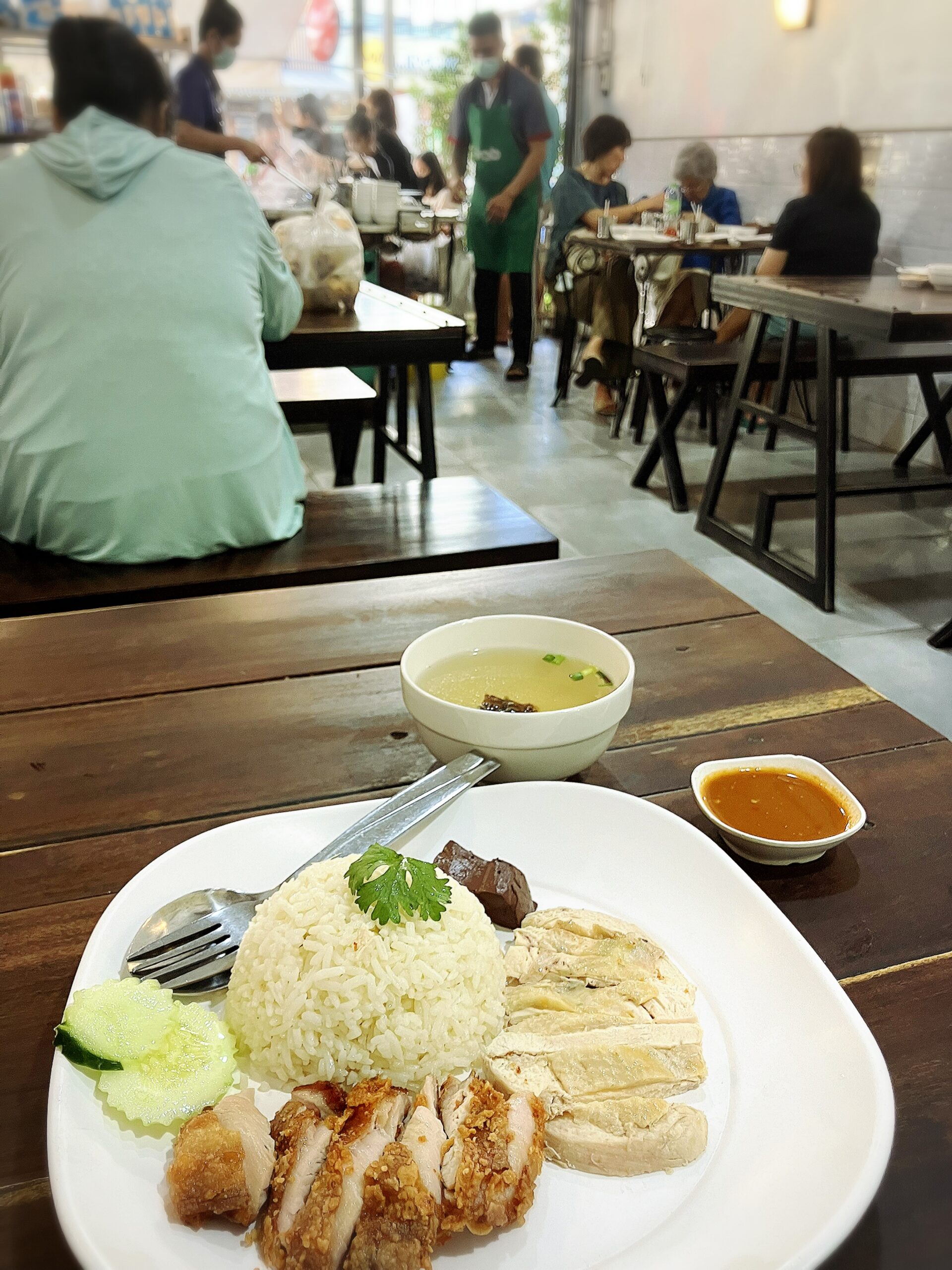 koyi chicken riceのカオマンガイパッソム大盛り60THB