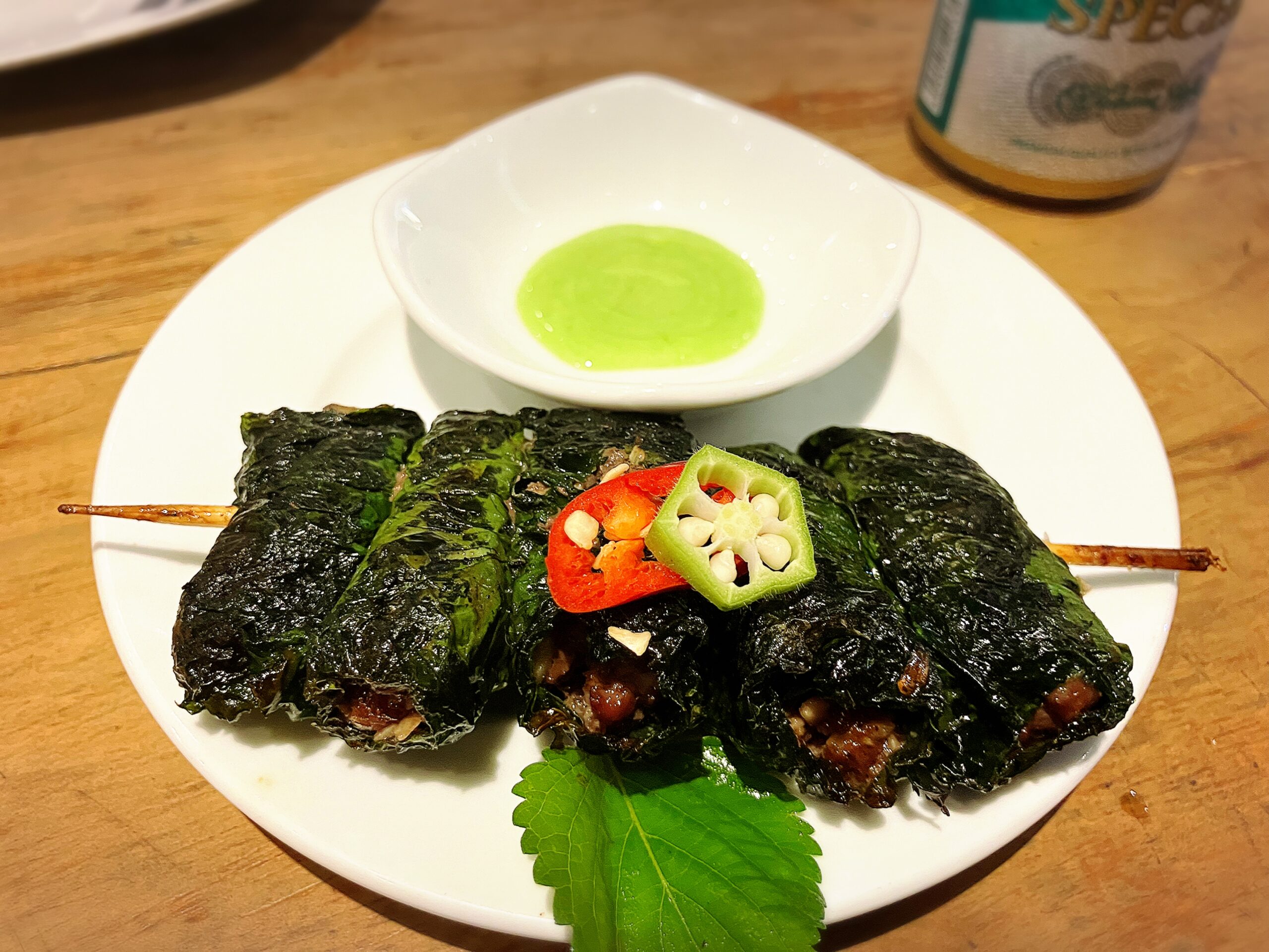 ブンチャー145の牛肉しそ巻き45,000VTD